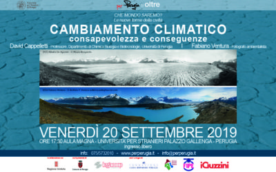 CAMBIAMENTO CLIMATICO – consapevolezza e conseguenze